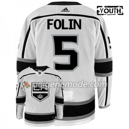 Kinder Eishockey Los Angeles Kings Trikot CHRISTIAN FOLIN 5 Adidas Weiß Authentic